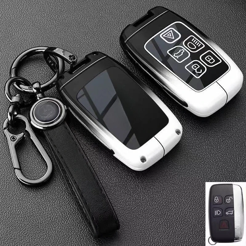 Zinc Alloy Car Key Case Cover Shell Protector Fob Holder for Jaguar XEL XFL E-PACE F-PACE F-TYPE XF XE XJL I-PACE Accessories - view 5