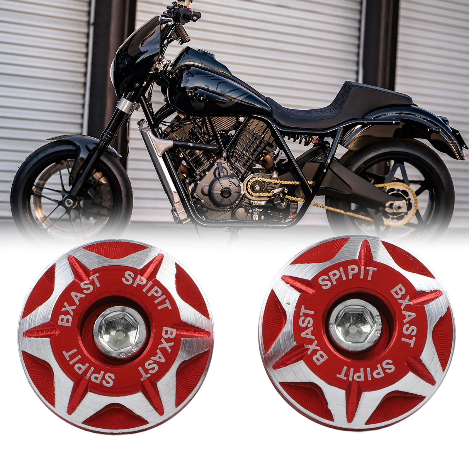 2 PCS Motorcycle License Plate Screws Aluminum Alloy 6MM Screw Hole License Plate Screw Plate Holder Bolts