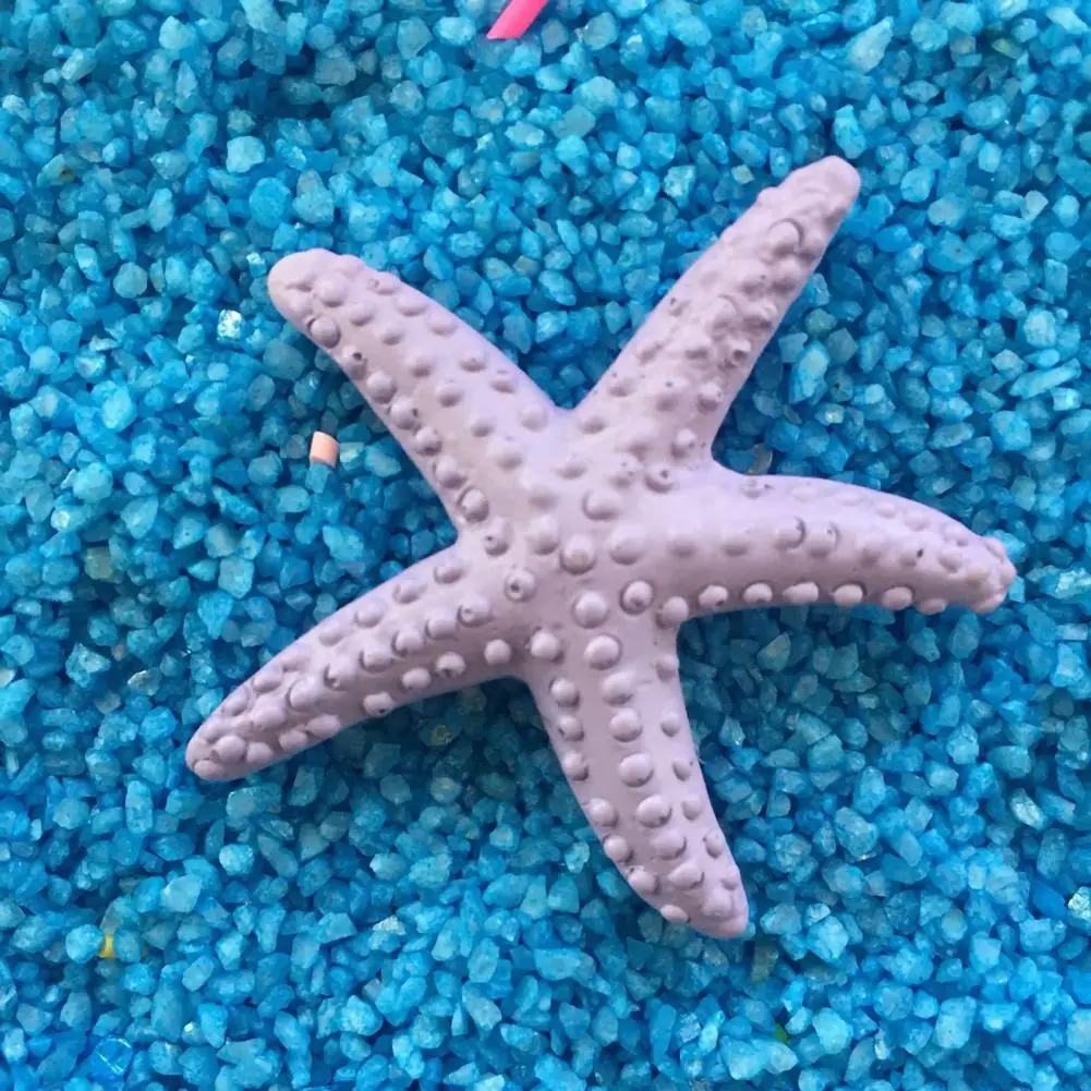 Simulation Starfish Sea Shells Fish Tank Decoration Marine Ornament Plastic Artificial Sea Star Wedding DIY Hairpin Jewelry