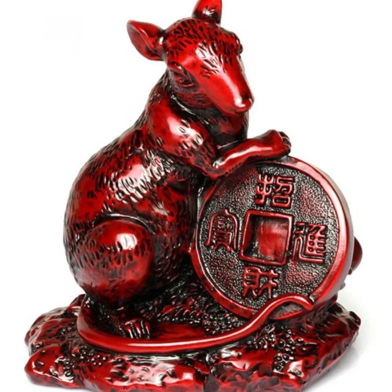 1 pc resin Twelve zodiac ornaments Crafts home decoration Animal shaped jewelry Ensuring safety Feng Shui Decorations sculpture