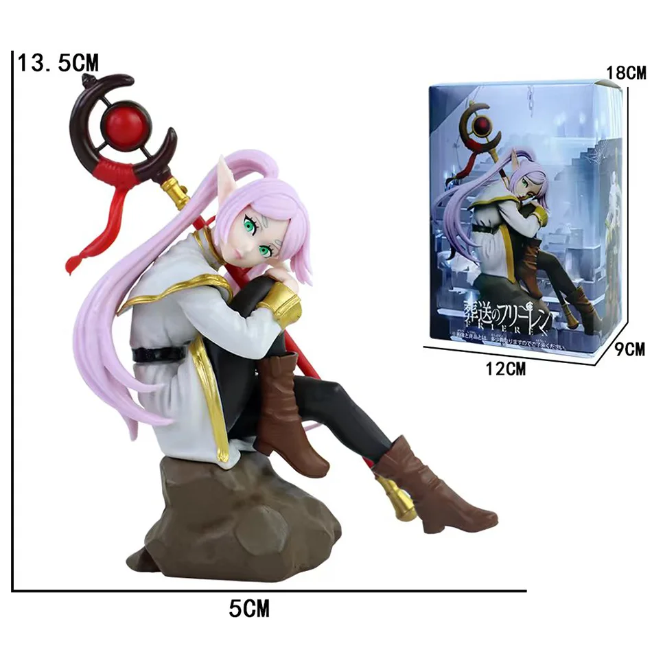 New Frieren: Beyond Journey's End Anime Figure Sedute Fern Action Figures Frieren Noodle Stopper Collezione di statue modello in PVC