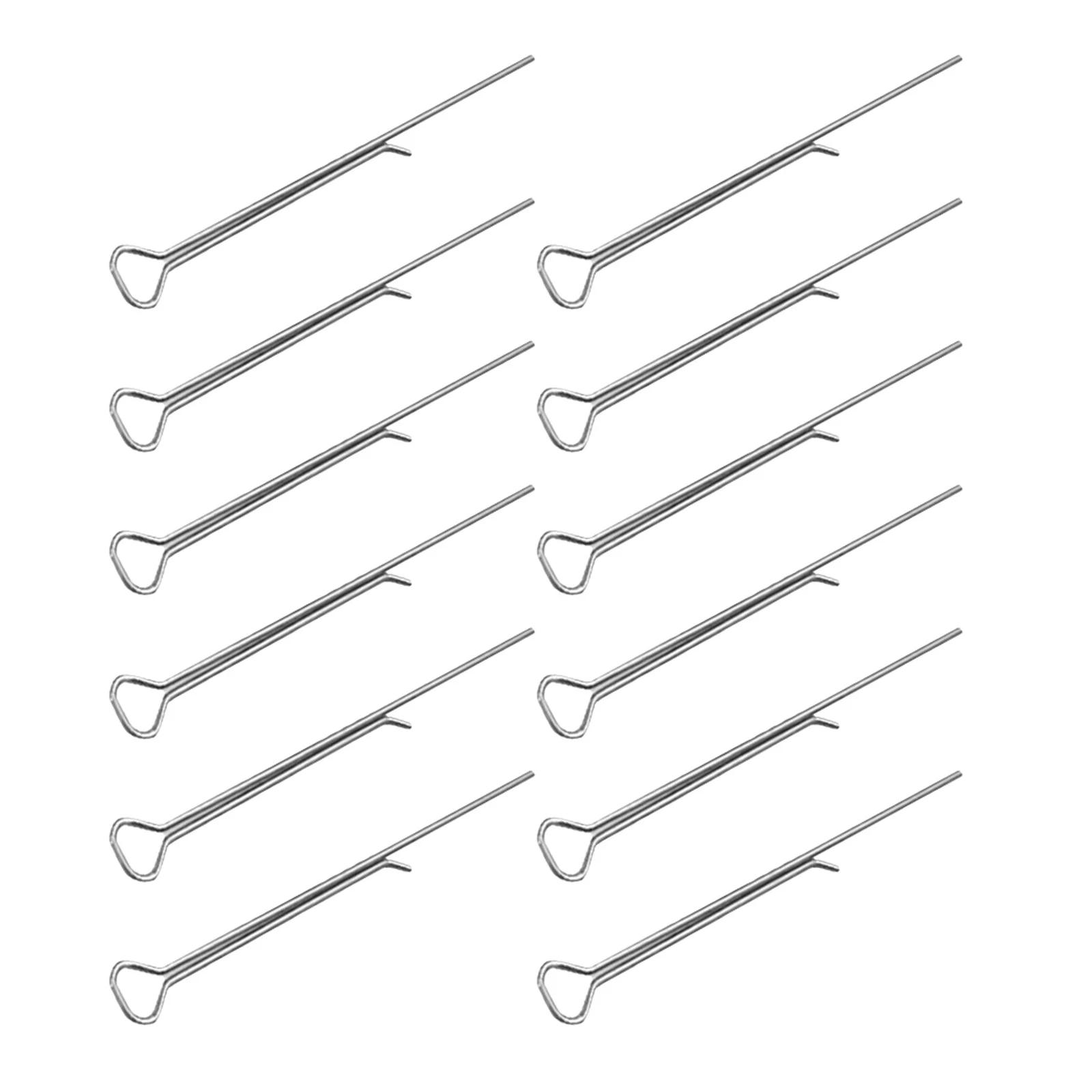 

12Pcs Wick Holder Metal Clip DIY Making Tool Wick Stabilizer Centering Device Silver Wax Stick Clips