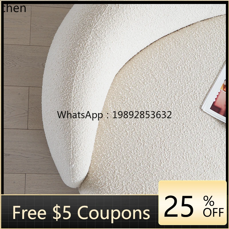 sofa small apartment living room retro wabi sandy wind clothing store reception area special-shaped sofa