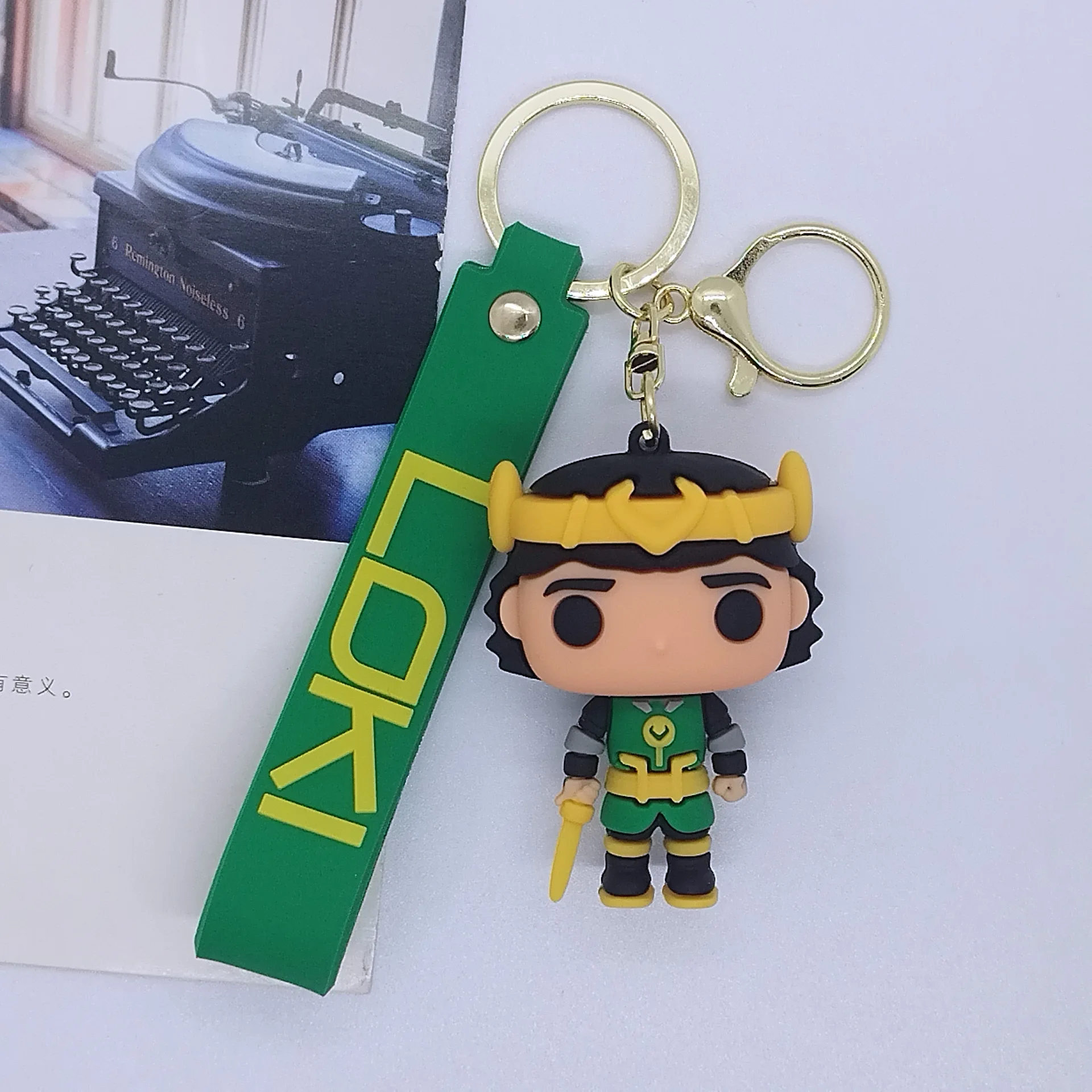 Marvel Loki Season 2 Keychain Superhero God of Tricks Loki Keychain for Backpack Doll Ornament Keyrings Accessories Gifts