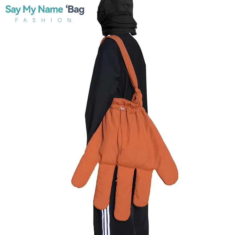 

Fashion Red Nylon Workwear Gloves Crossbody Bag Cute Travel Purse Women Couple Shoulder Bags Leisure Classical Y2k Tote Bag