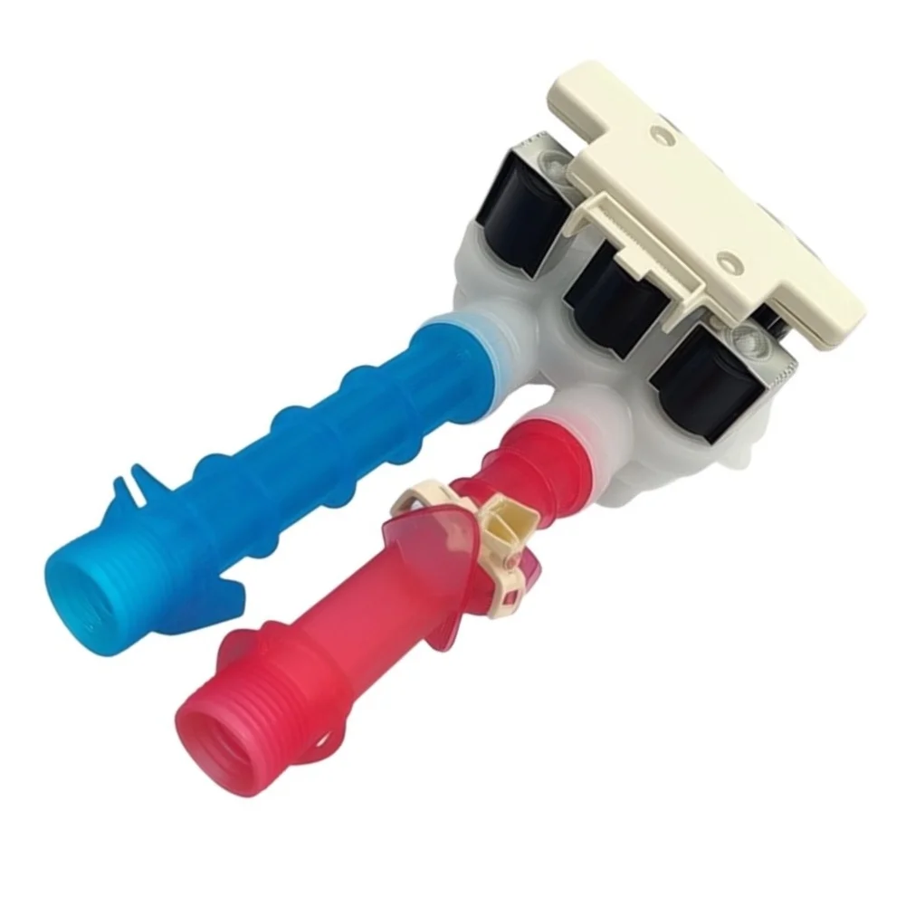 Replacement Water Inlet Valve for Kenmore and Washers 120V 5 Solenoid Plastic Valve Red Blue 25.98x12.98x11.00cm