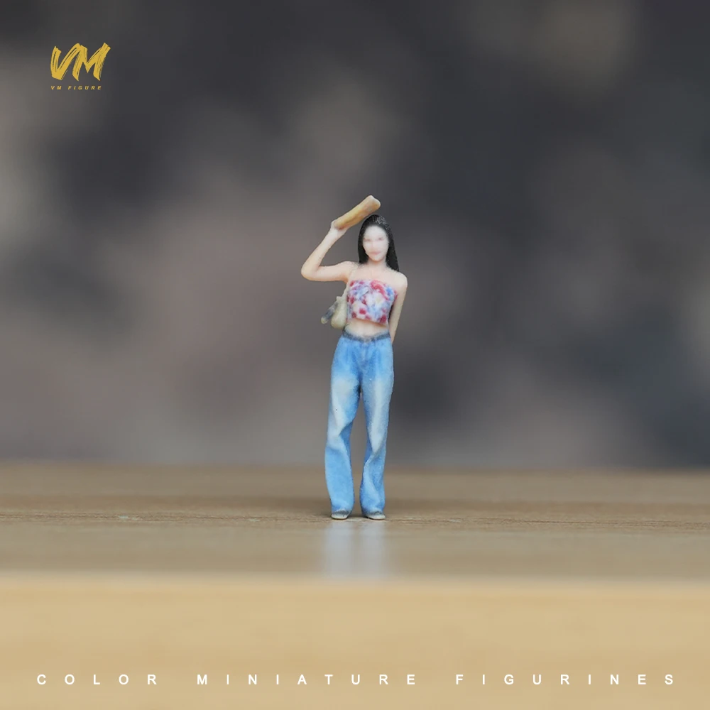 3D Miniatur-Figuren 1/64 Rennfahrerin Professionelle Fotografin Lässiger Mann Mädchen Szenerie-Requisiten Modellansicht Ornamente Fahrzeug-Dekoration – Detail 35