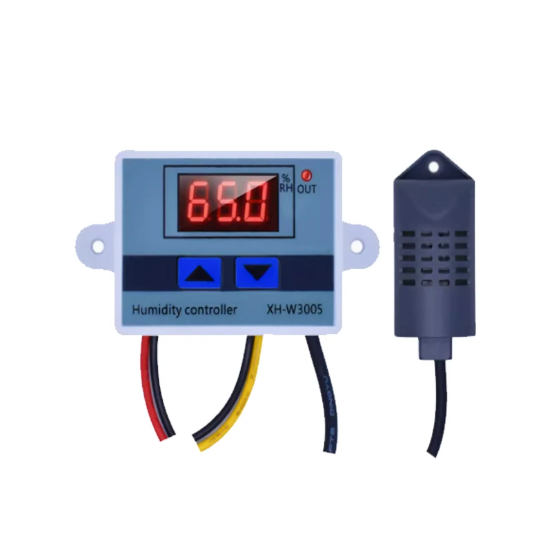 W3005 Digital Humidity Controller Humidistat Hygrometer Humidity Control Switch Regulator Humidity Sensor XH-W3005 12V 24V 220V