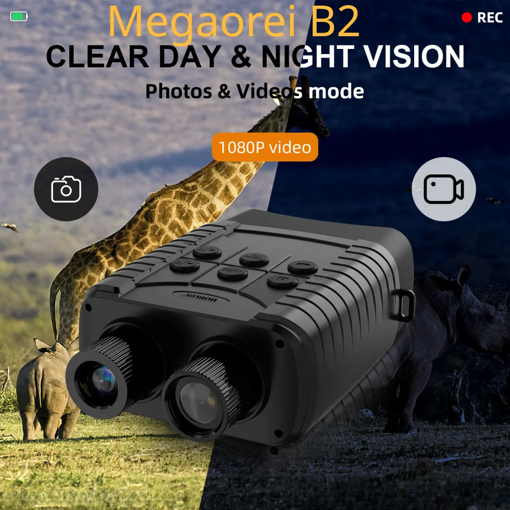 

Megaorei B2 Night Vision Scope Device 1080P Binocular Professional Infrared Camping Hunting Camera Telescope Video Equipment