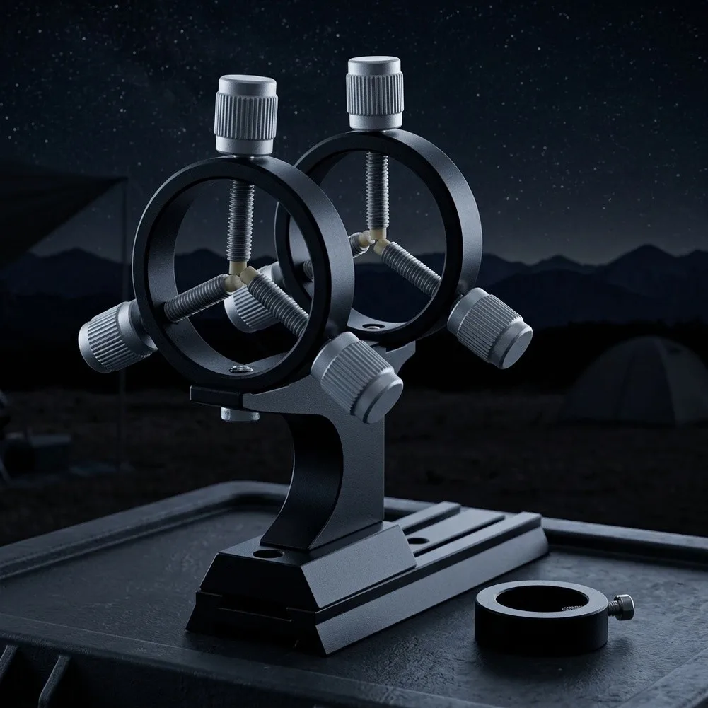 Aluminum Alloy Star Finder Mount with 3-Claw Design for Astronomical Telescope Applications and Precise Pointer Alignment