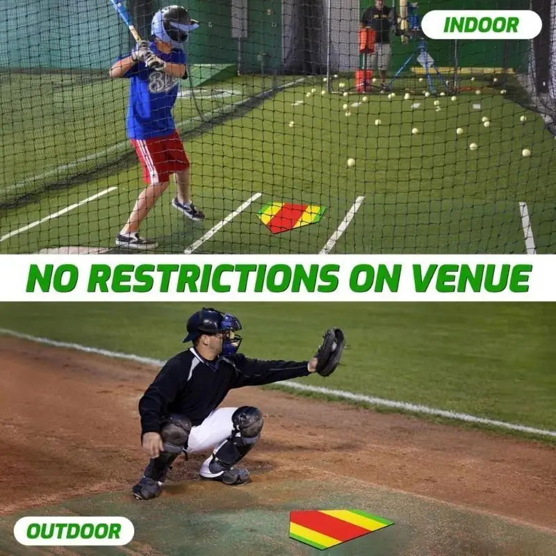 M5TC 2lots Transportable Rollable Rubber Mats for Baseball and Softball Light Easy Carry Strong Weather Resistant