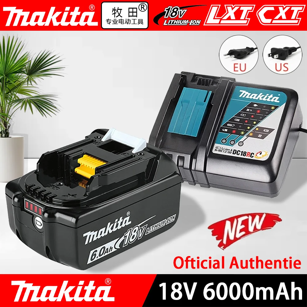 

Original Makita 6Ah/5Ah/3Ah For Makita 18V Rechargeable Battery BL1840 BL1830B BL1850B BL1850 BL1860 BL1815 Lithium Battery