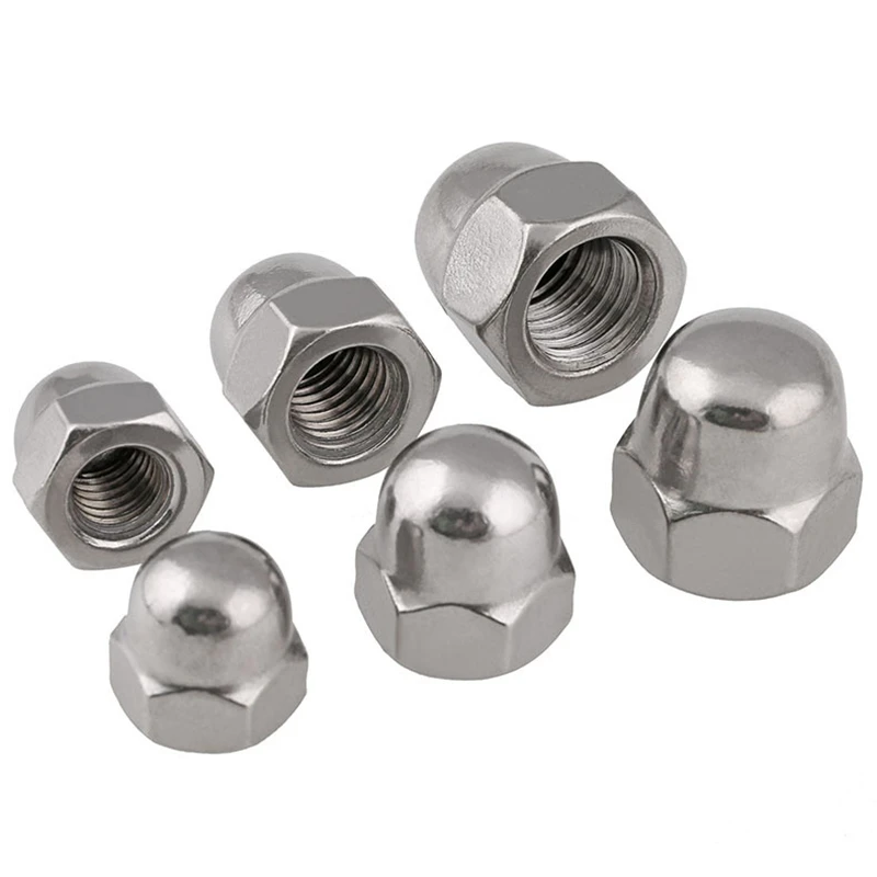 M3 M4 M5 M6 M8 M10 DIN1587 304 Stainless Steel Hex Acorn Cap Nut Domed Nuts For Decrotive