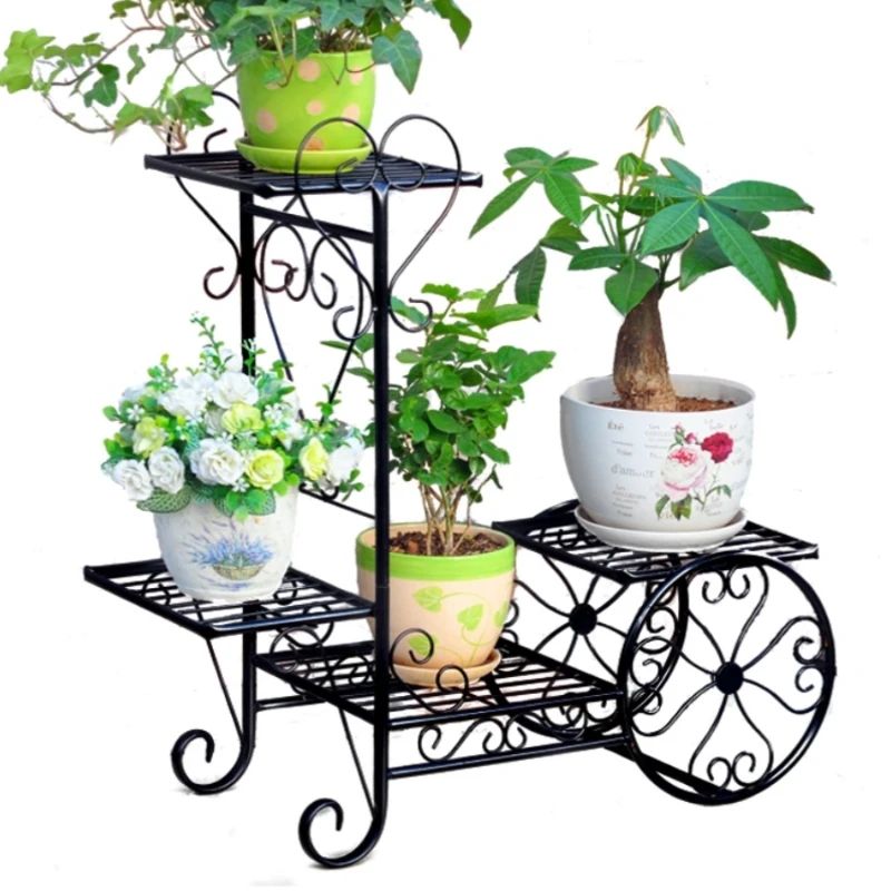 Iron frame succulent chlorophytum plant flowerpot frame