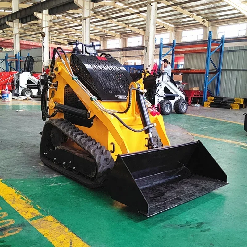 Front end hydraulic small sliding loader wheel type