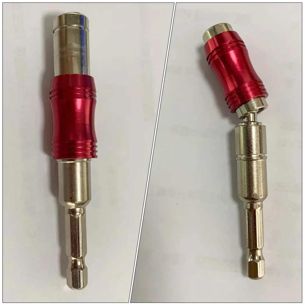 

1/4 Inch Hex Shanks Extension Rod Magnetic Bit Holder Electric Drill Pivoting Tip Chrome Vanadium Steel Strong Magnet Quick