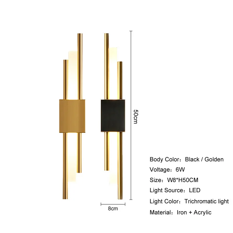 Imagem -06 - Modern Nordic Led Lâmpada de Parede Simples Sala de Fundo Arandelas Luz Quarto Cabeceira Corredor Luminária