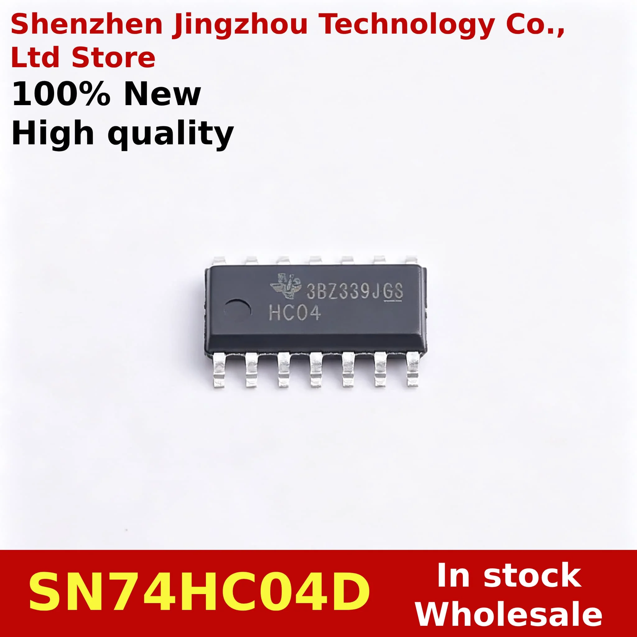 (100/500PCS) 100% New 74HC04D 74HC04 SN74HC04D SOP-14 Inverters Hex Inverter