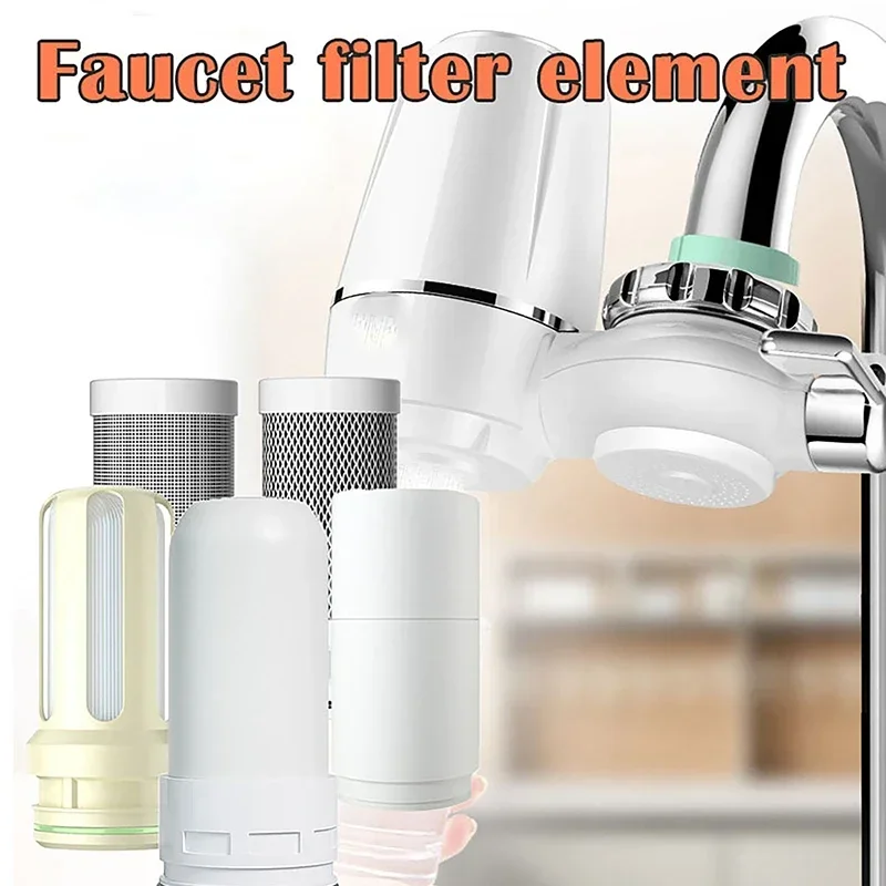 Water Filter Kitchen Faucet Tap Water Purifier Activated Carbon Tap Cleaned Replaced Chlorination Reducing Water Filter