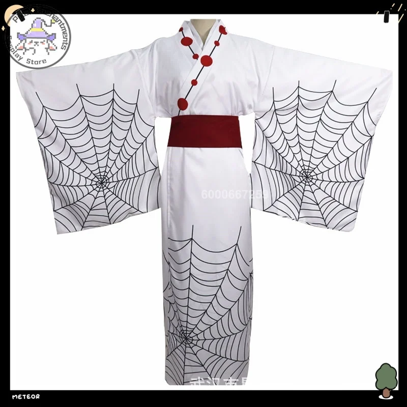 

Demon Slayer: Kimetsu No Yaiba Twelve Kizuki Rui's Japanese-style Kimono Full Set of Men's and Women's Clothing Cosplay Costume