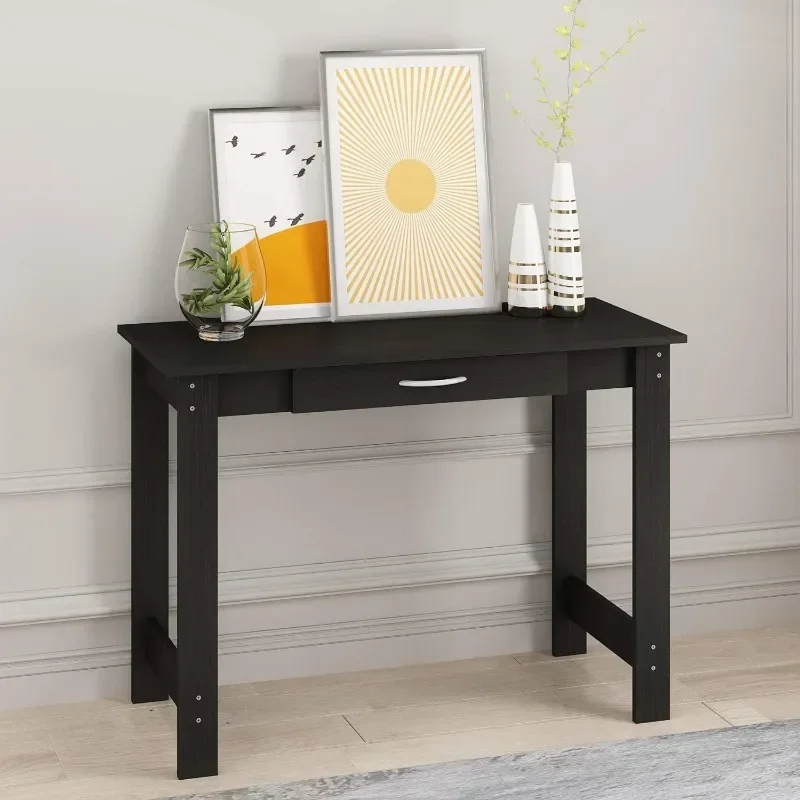 Writing Desk for Residential Use with DrawerBlack, Large