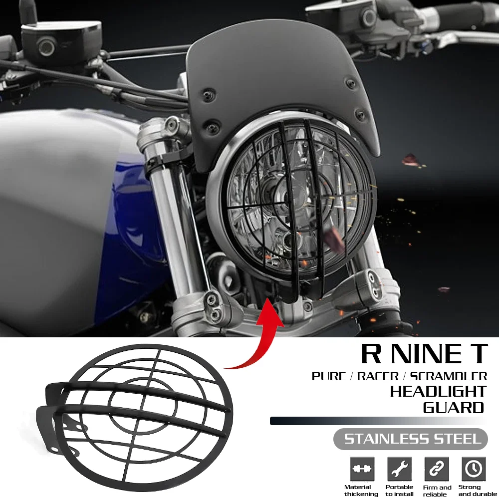 

For BMW RNINET Racer R NineT Scrambler Rninet Pure Motorcycle Headlight Head Light Guard Protector Cover Protection Grill R9T