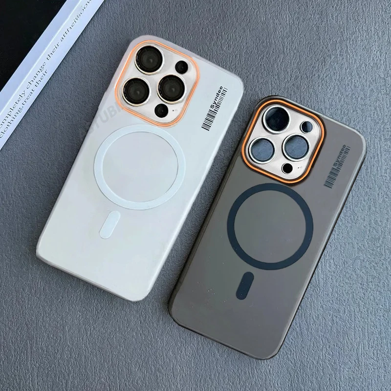 

Matte Magnetic Wireless Charge Magsafe Case for iPhone 16 15 14 13 12 11 Pro Max Plus Shockproof 16 15 Plus Translucent Cover