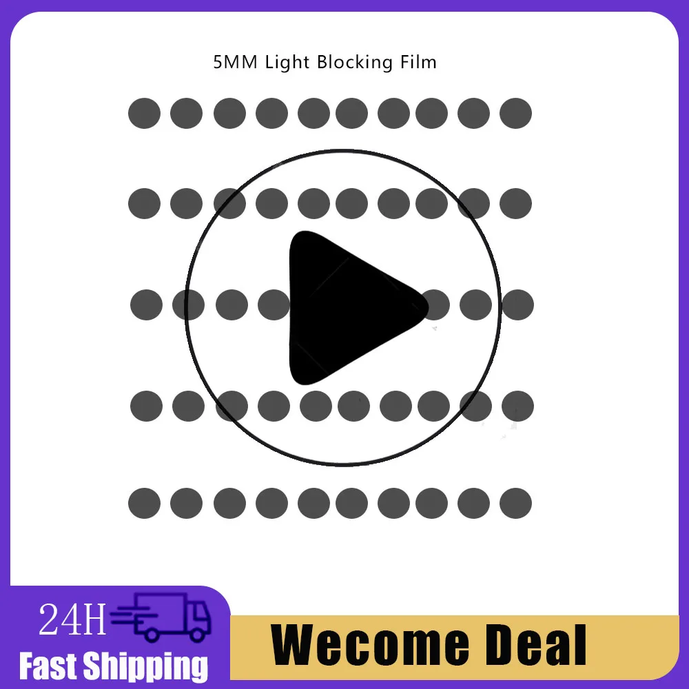 50Pcs Privacy Stickers Suitable for Rokid Glasses Accessories Various AR Glasses Privacy Stickers for Smart Glasses Black
