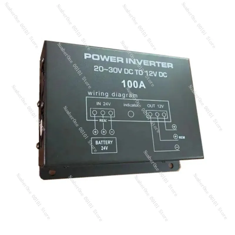 100A High Power 24V to 12V DC Step Down Converter With Memory Function, Voltage Reducer For Passenger & Trucks