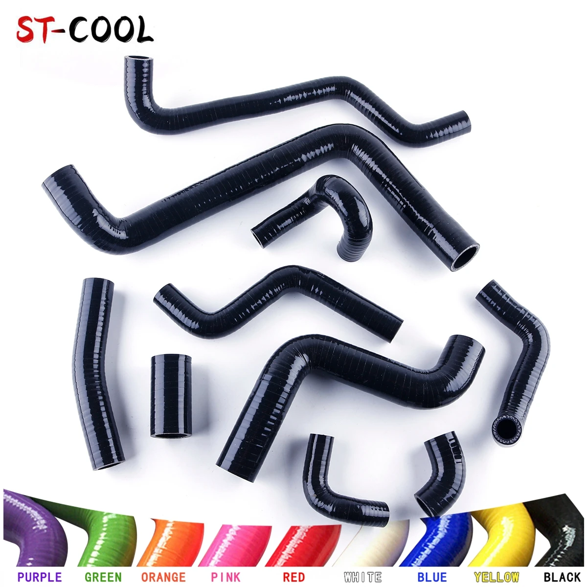 

For Volkswagen 1996-1997 VW Golf MK3 AFN 1900CC TDI 110BHP Silicone Radiator Coolant Hoses Tubes Kit Piping 10Pcs 10 Colors