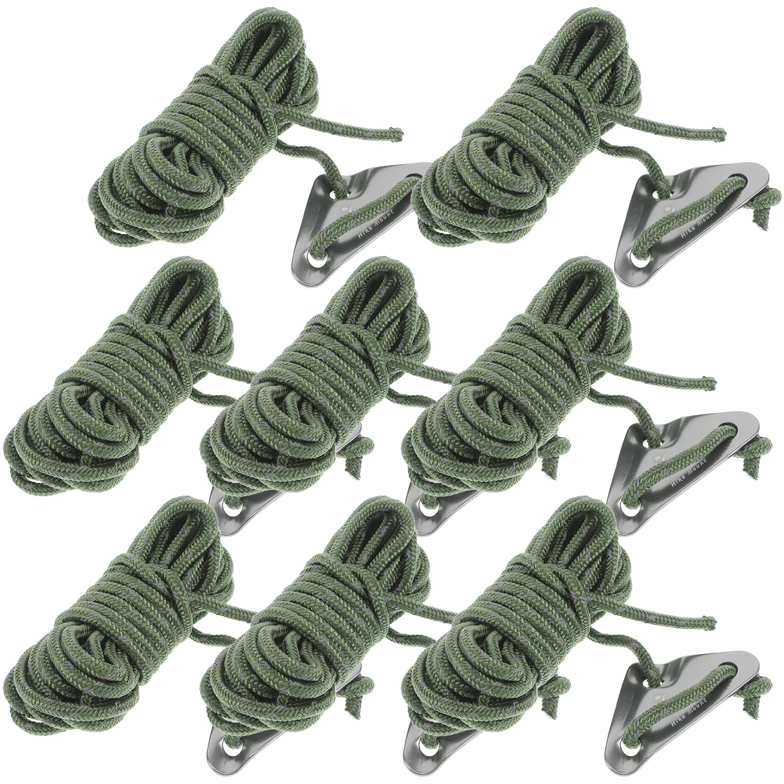 

8pcs Windproof Rope Durable Reflective Camping Mountaineering Gear Arborist Cord Dock Lines Outdoor Rope Adjustable