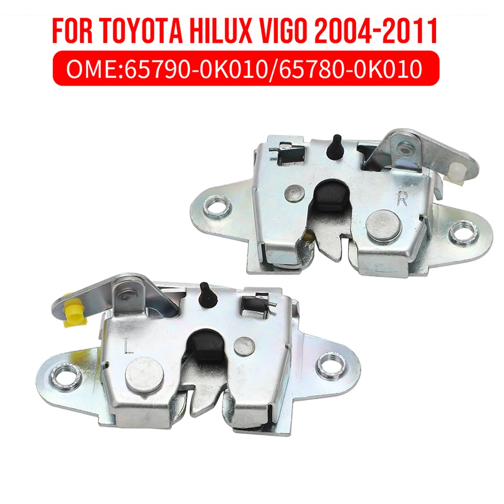 Tailgate Lock Rear Door Lock Latch Striker for Toyota Hilux Vigo 2004 2005 2006 2007 2008 2009 2010 2011 65790-0K010 65780-0K010