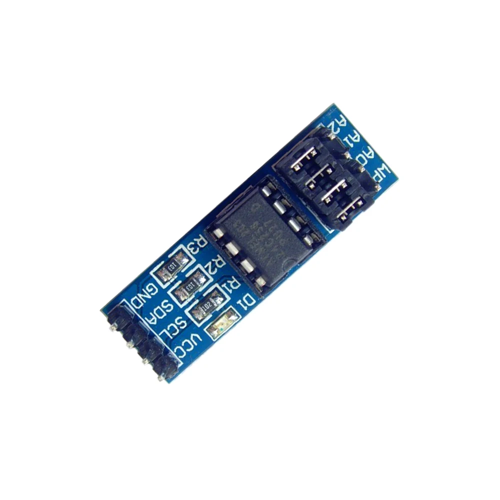 For Arduino AT24C256 24C256 I2C Interface EEPROM Memory Module On Board 8P Chip Socket AT24C256 Storage Module