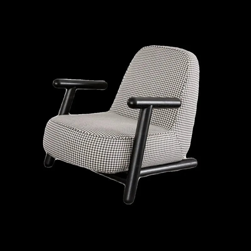 

Nordic modern simple single chair small fresh leisure chair living room Internet celebrity recliner