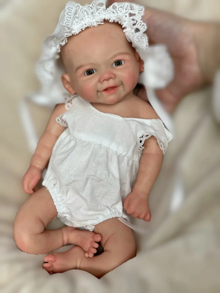 

13 Inch Vivienne Or Elijah Full Silicone Bebe Reborn Doll Handmade Lifelike Newborn Baby Doll For Children Birthday Gifts