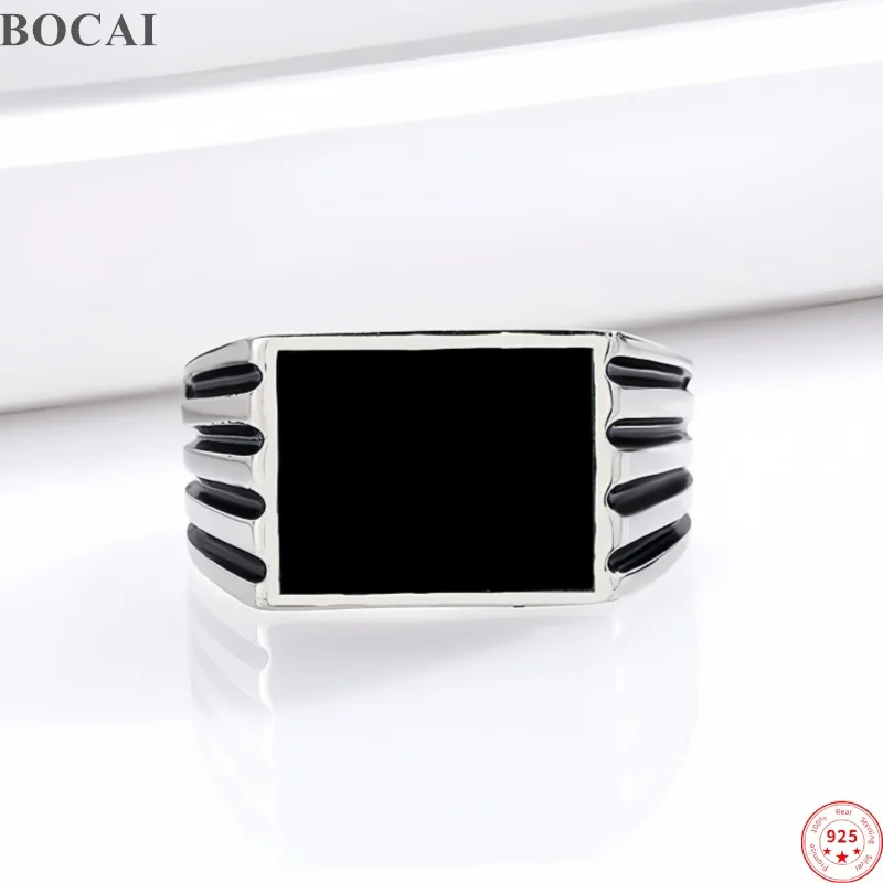 anillos-de-plata-de-ley-s925-bocai-nuevos-con-charms-para-hombre-y-mujer-anillo-con-diseno-de-rayas-en-esmalte-negro-joyeria-fina-al-por-mayor