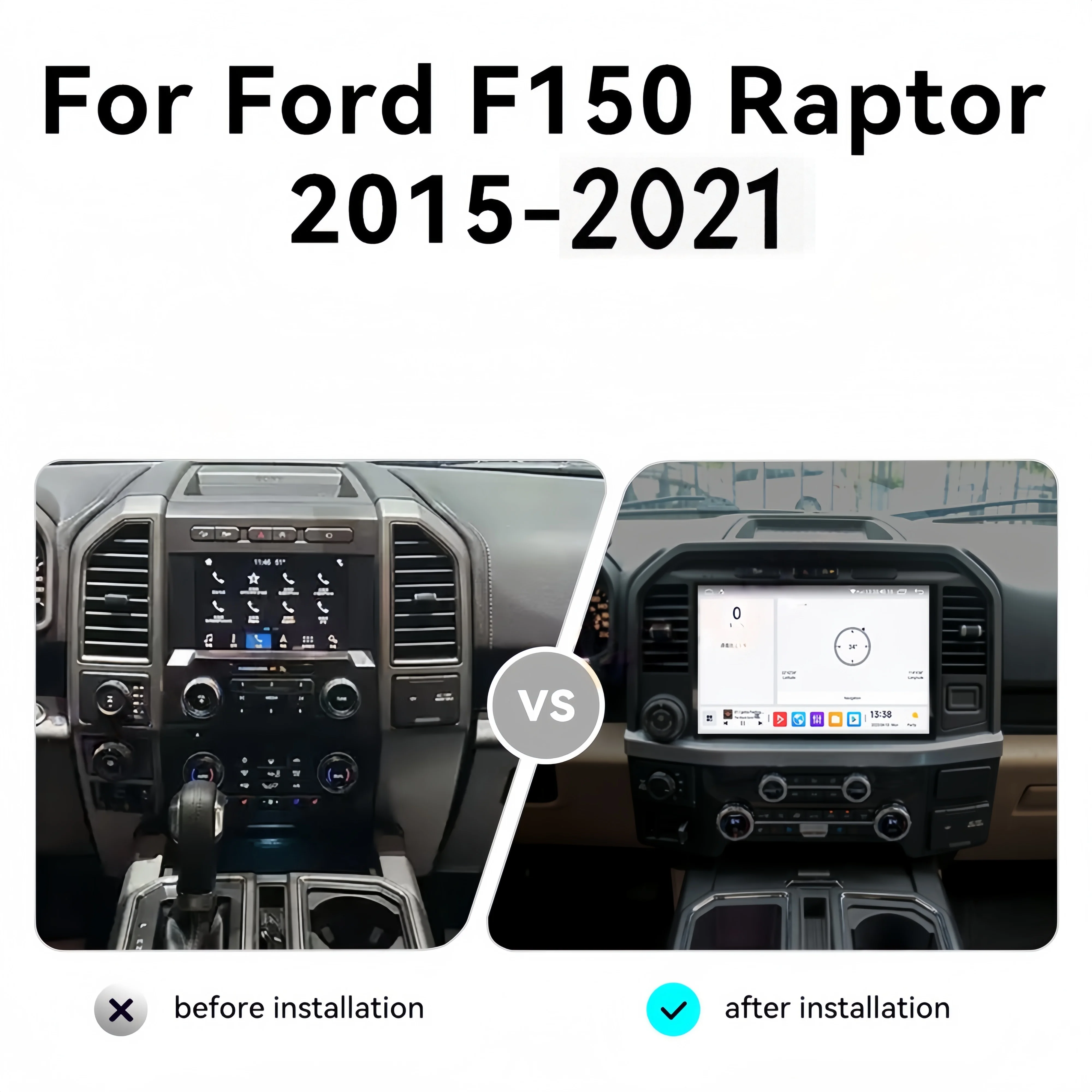 New model 13.1 INCH Android13 Car Radio For Ford F150 2015-2019 2020 2021 CarPlay GPS Navigation MultiMedia Video Player WIFI 4G