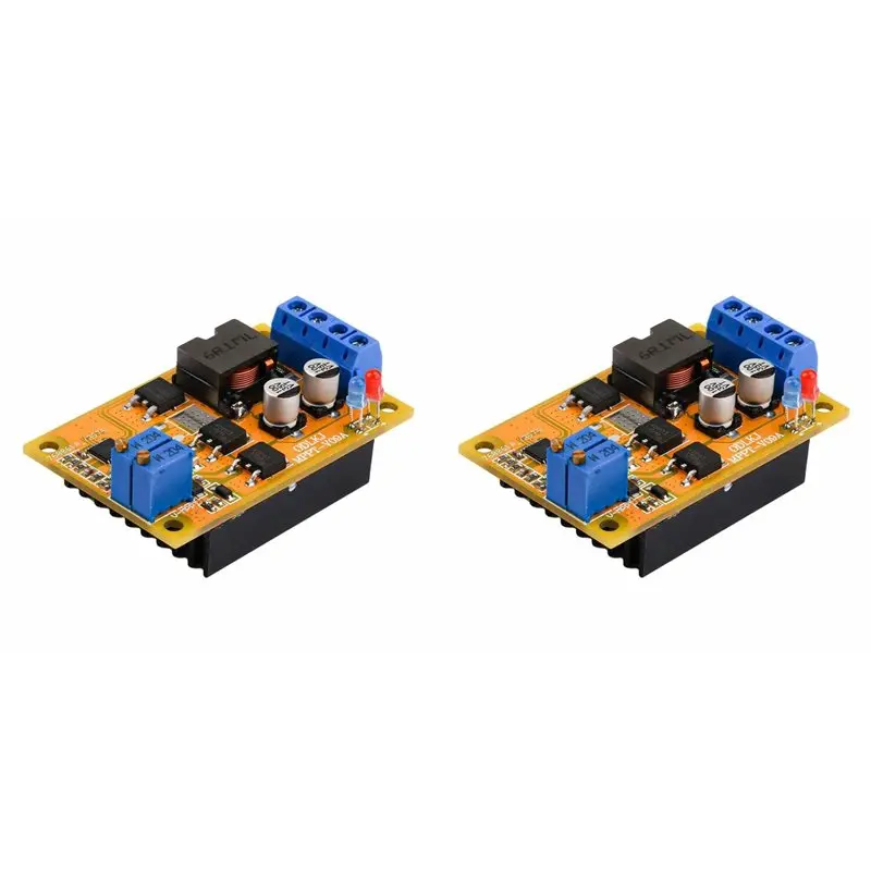 【THANKSGIVING DAY】2X 6A MPPT Solar Charge Controller DC8-30V 300Khz Battery Charging Module PWM Auto Switch Reverse Connection P