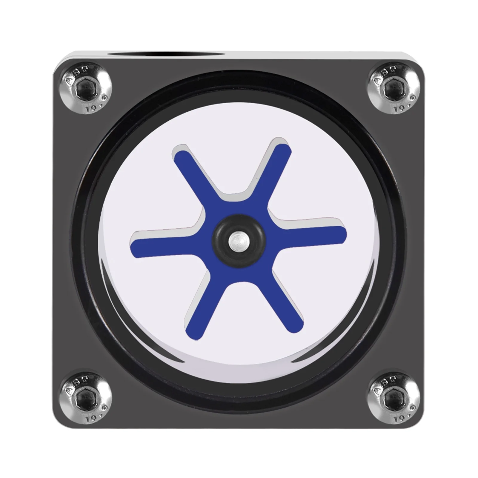 6 Impeller 3 Ways Flow Meter Indicator For PC Water Cooling System G1/4 Thread