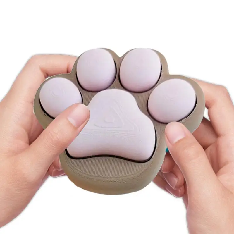 

Button Push Toy Cat Paws Button Games Machine 3D Printed Stress Relief Toy Interactive Fidget Sensory Toy For Kids Adults