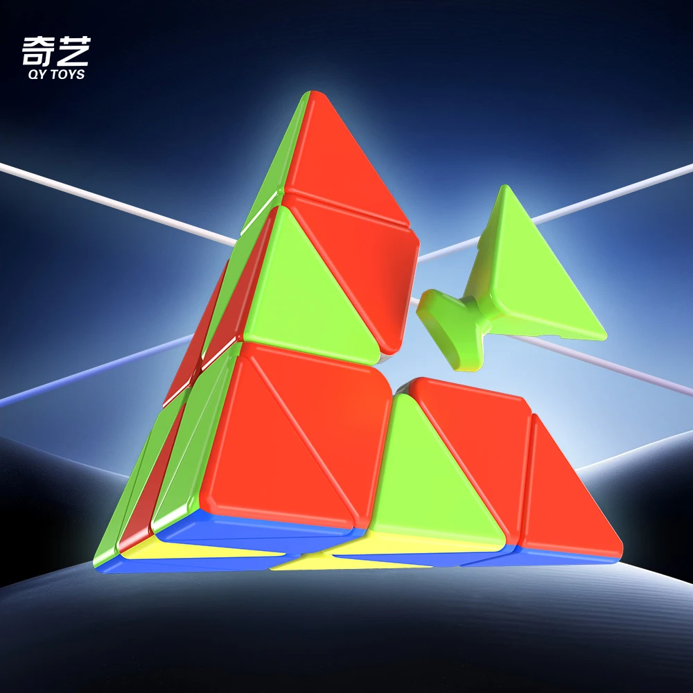 Qiyi guerreiro m pyraminx cubo mágico qy pyraminx cubo de velocidade profissional quebra-cabeça brinquedos crianças presente magico cubo quebra-cabeça