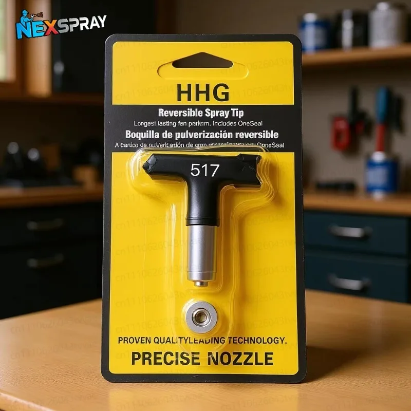 517 Reversible Airless Spraying Nozzle High Pressure Atomizing Spray Nozzle Latex Paint Home Improvement Engineering Coatings