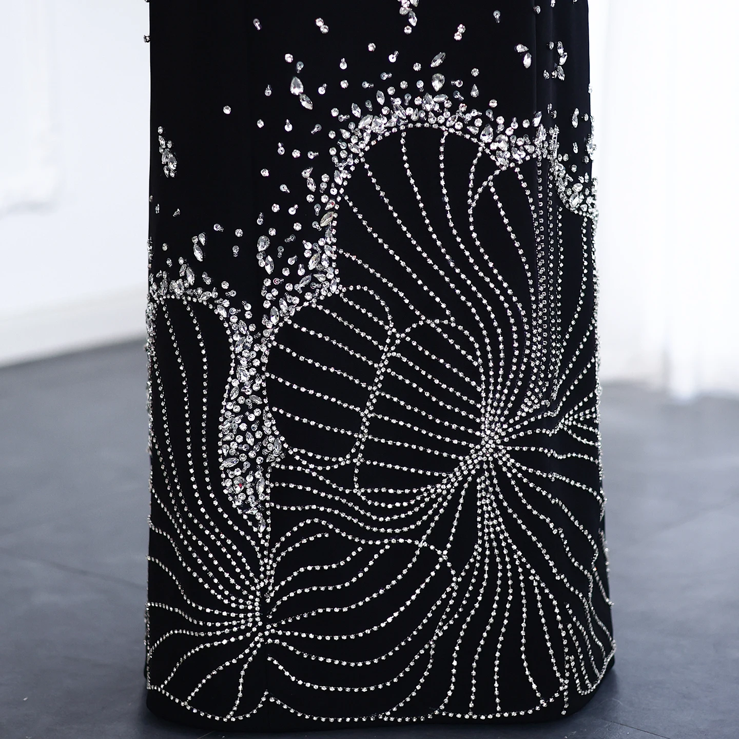 Sharon Said Luxus Kristall Weiß Muslimischen Abendkleider High Neck Long Sleeves Arabisch Frauen Hochzeit Party Kleider SS258 Angepasst