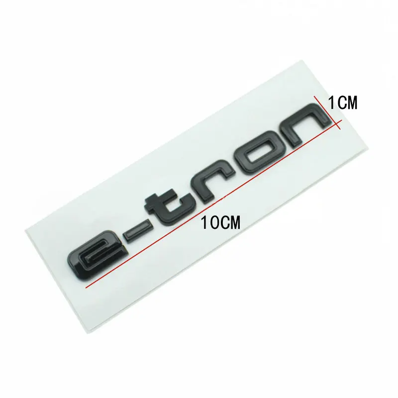 E-Tron Mark Emblem Car Stickers for Audi New Logo Pure Electric Tail Rear Refit Displacement Sign Decoration Label Accessories view 5