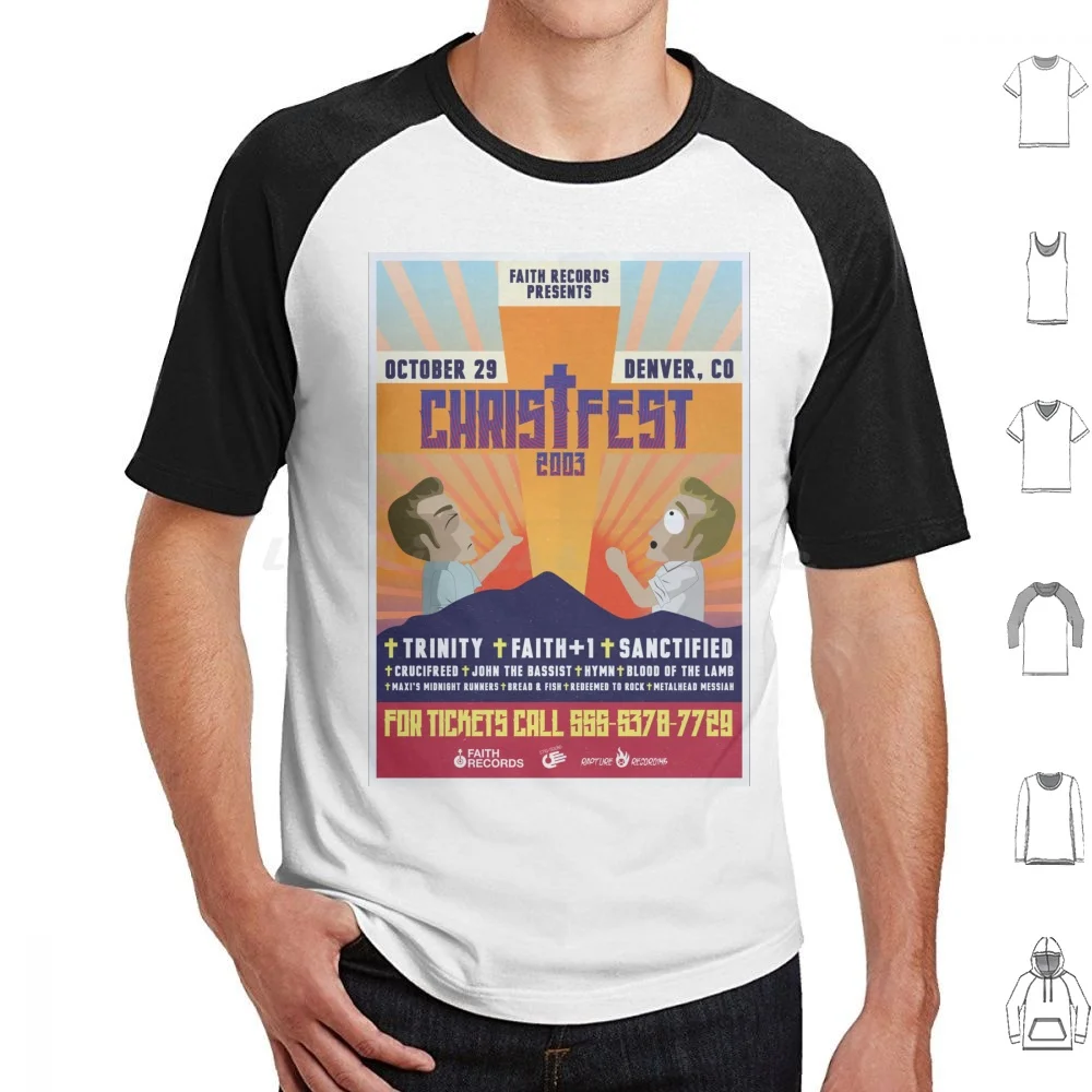 Christfest 2003-Featuring Faith 1 T Shirt Big Size 100% Cotton Satire Christfest Faith 1 Comedy Comedy Central Token
