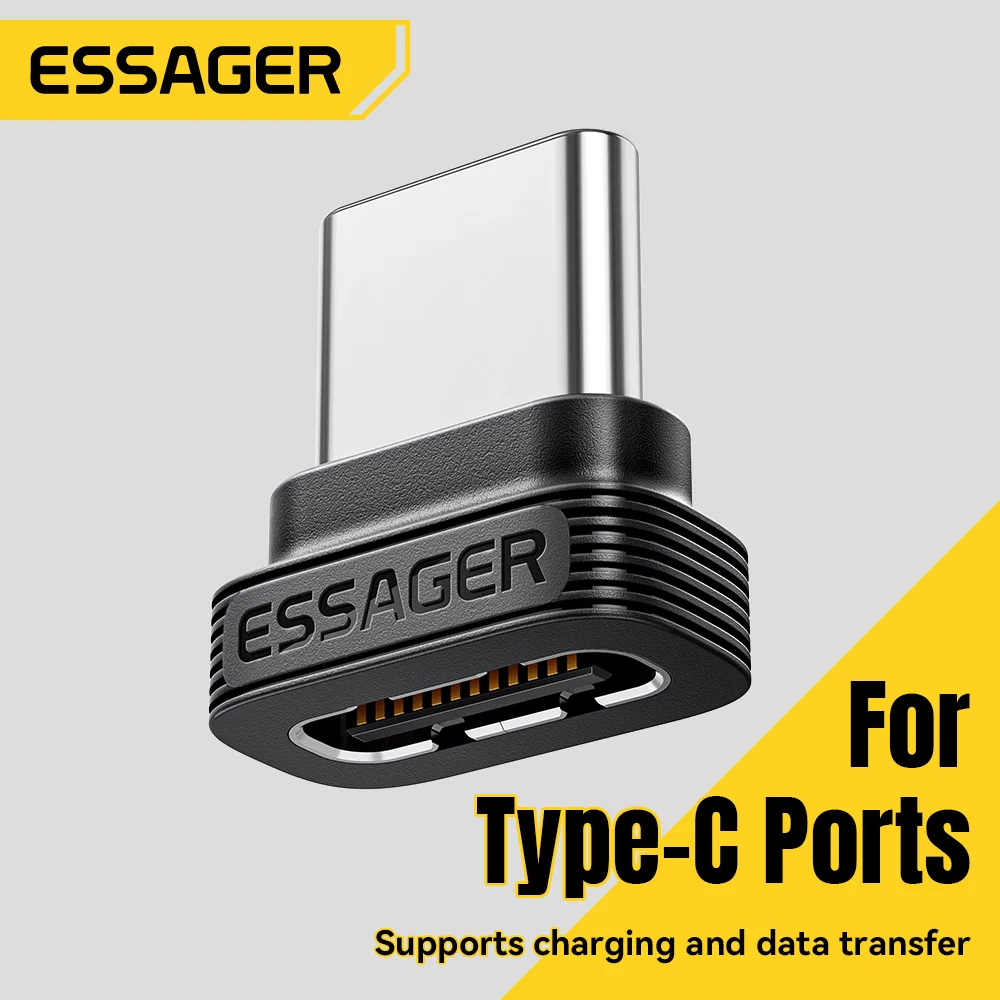 Essager Type C Dust Plug Type C To Type C OTG Adapter Supports Charging&Data Transfer Protective Plug For iPhone Samsung Xiaomi