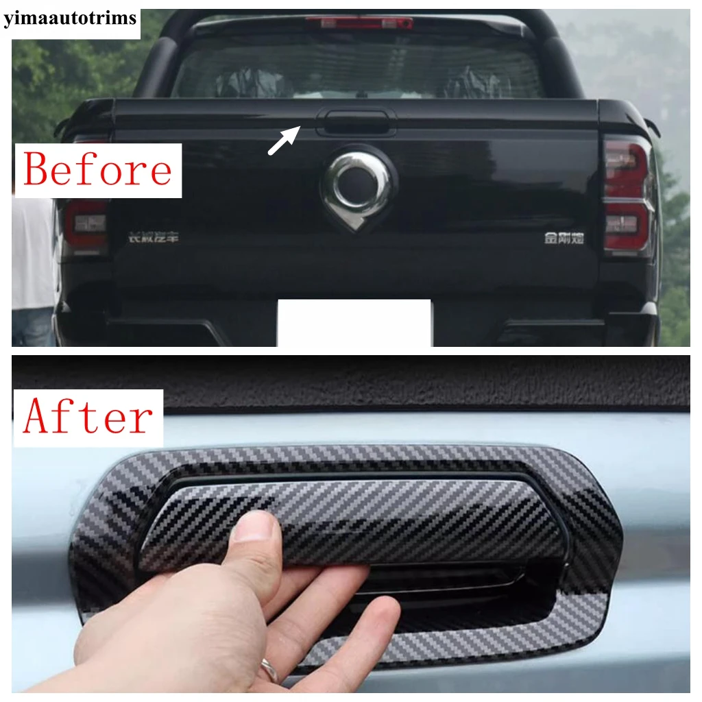 Rear Door Handle / Front Fog Light / Rearview Mirror / Rain Eyebrow Cover Trim For Great Wall Cannon GWM Poer KingKong 2022 2023