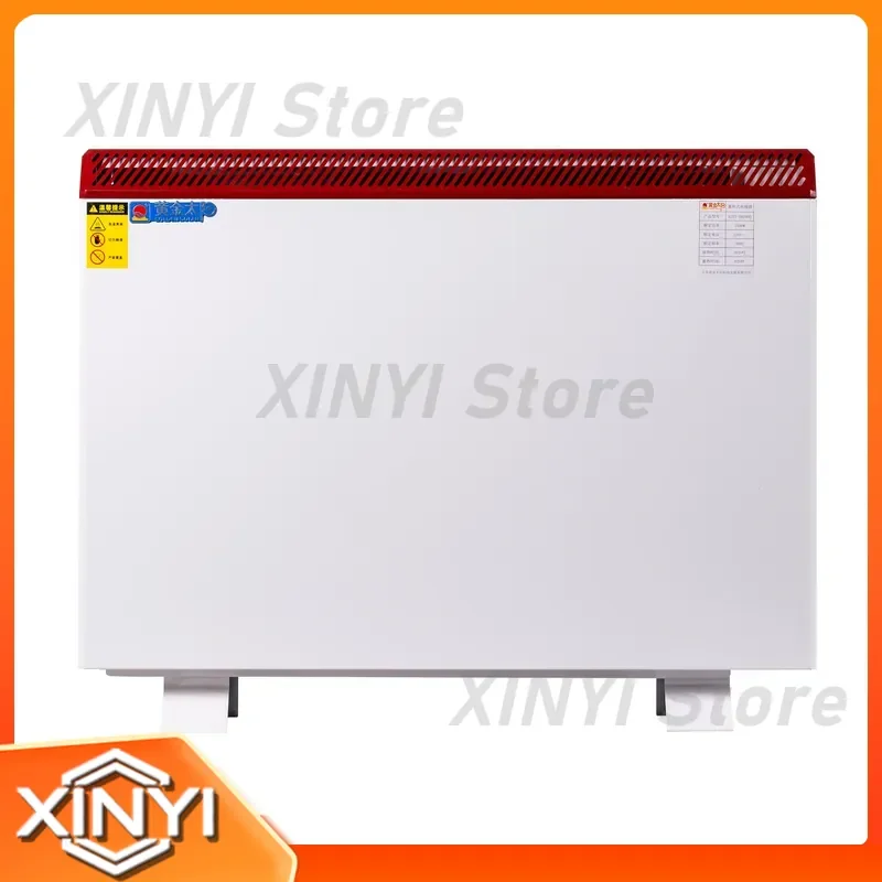 Portable Electric Fan Heater Aluminum Mica Heating Elements Energy Saving for Household Garden Bedroom Car Glass Construction