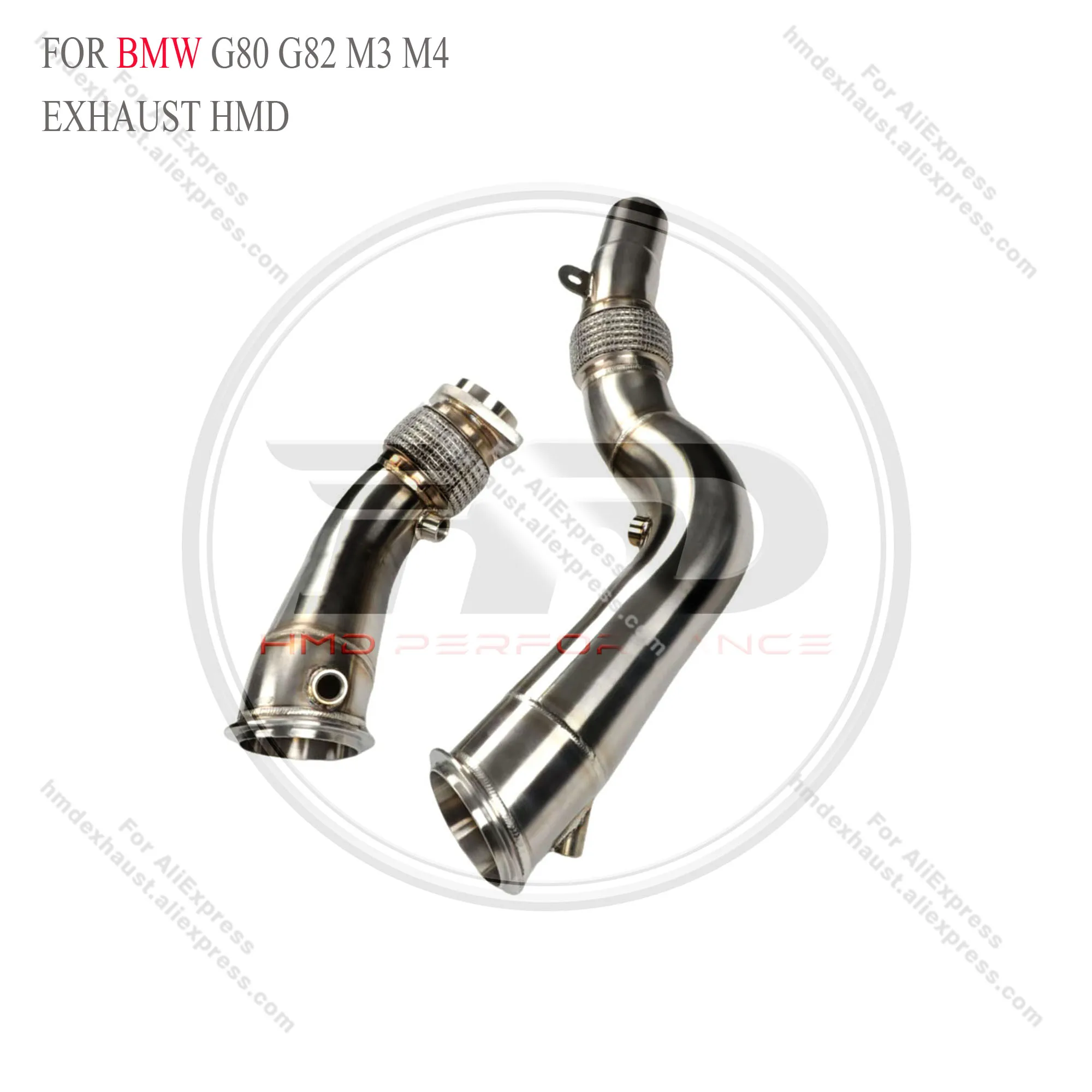 

Водосточная труба HMD 304 SS для BMW G80/G82 M3/M4 3.0T S58 без тепловизора, сертифицированная гонка