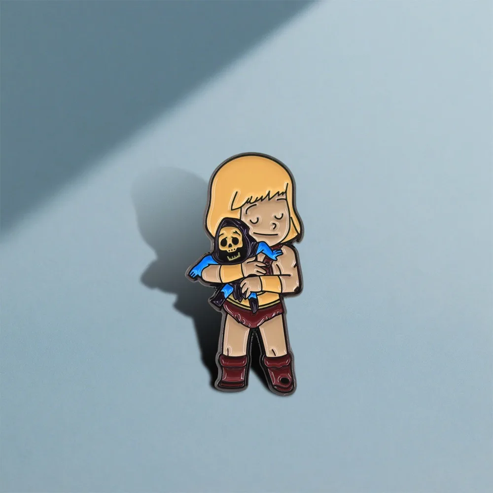 Classic Interstellar Powerful Fighter Metal Badge Drop Oil Enamel Hero Figure Pin Multi-use Bag Clothing Fashion Accessories